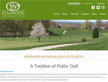 Tablet Screenshot of elmbrookgolf.com